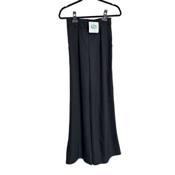 Infinity Raine Pants Womens Size Small Black Casual Wide Leg Stretch Pants NWT - Picture 1 of 9